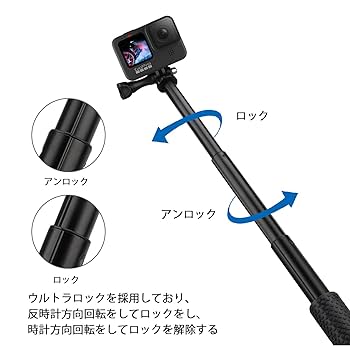 GoPro - GoPro Hero 6 Black ゴープロ セルフィースティック付 動作OK GoPro Hero 6 Black ゴープロ セルフィースティック付 動作OK