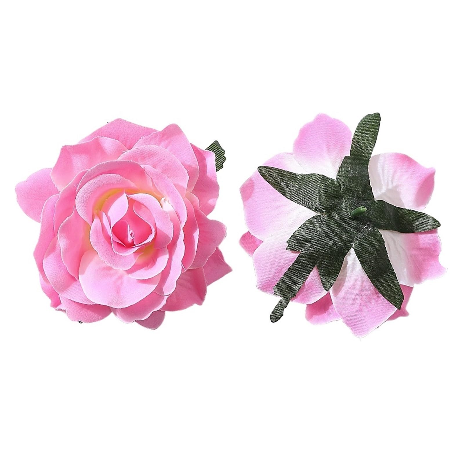 Casetlong 5Pcs 10cm Artificial Flowers Heads Silk Fake For Home Decor Marriage Wedding Decoration DIY Garland Accessories(Pink)