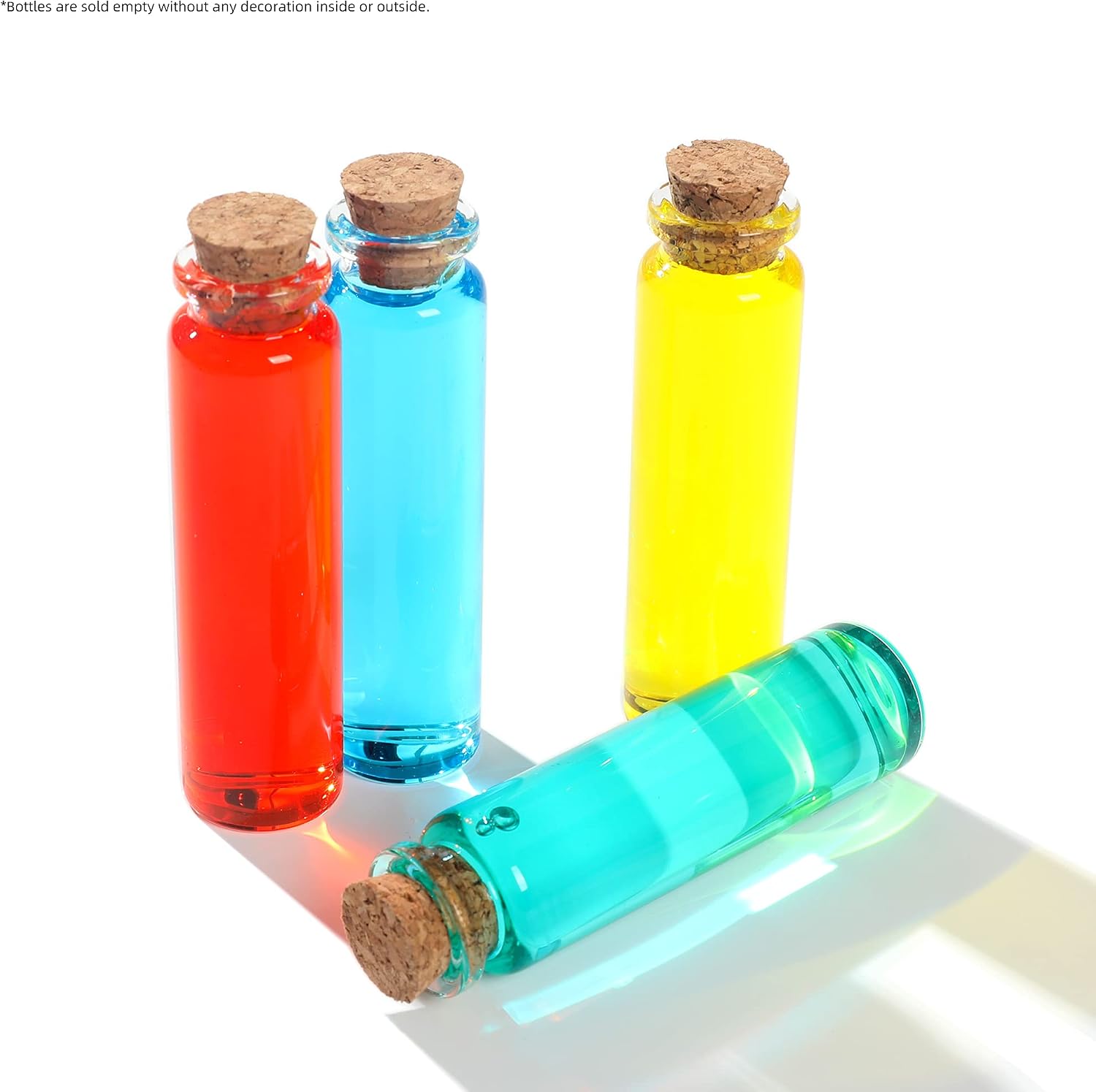 Magic Season Decorative Glass Bottles (24 Pcs / 0.68 fl oz.)