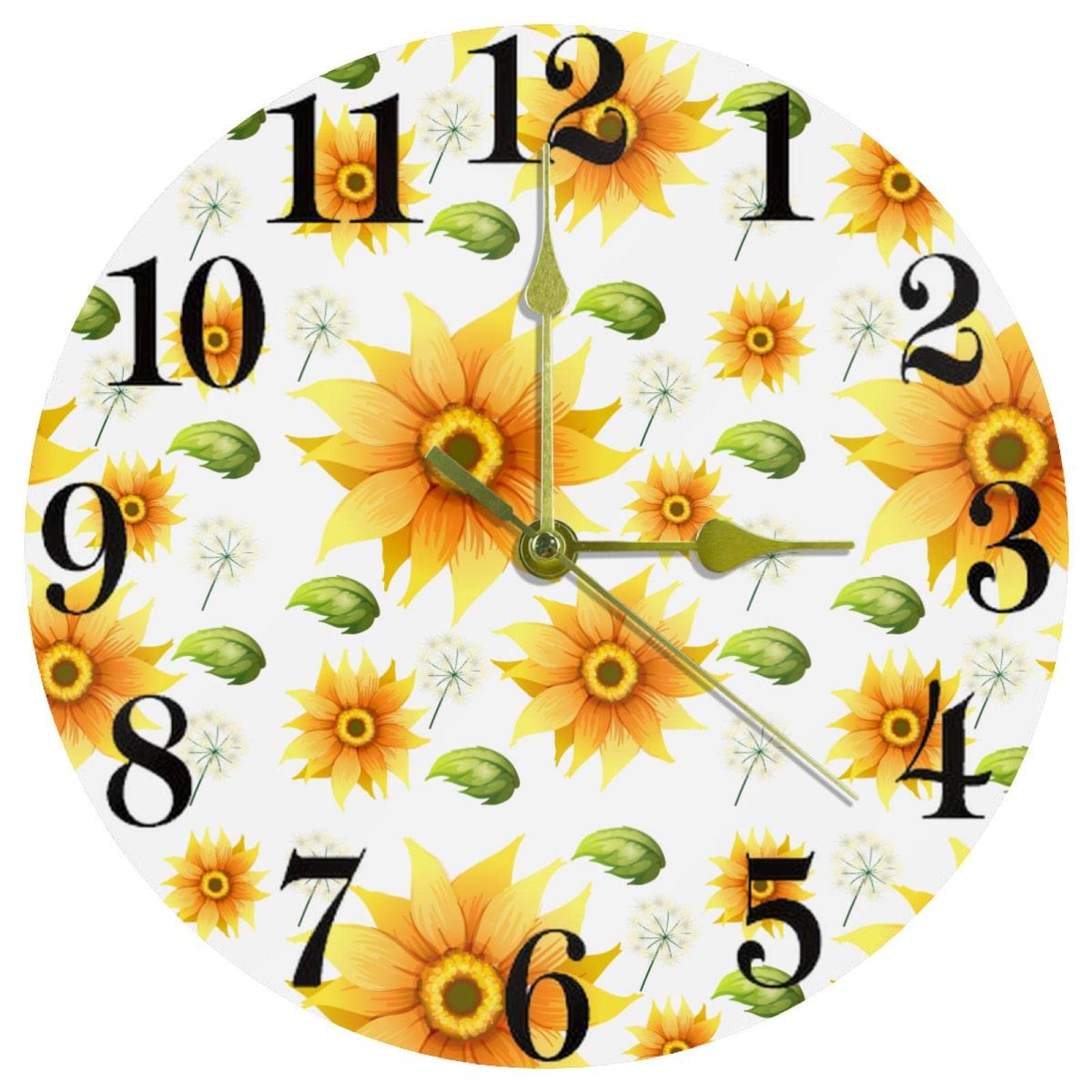 Horloge murale silencieuse à quartz anti-tic-tac 25 cm