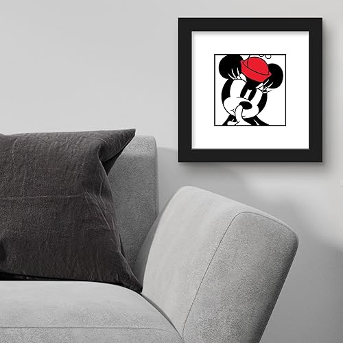 Miniatura 4 de Trends International Gallery Pops Disney Mickey Mouse - Minnie Expressions - Póster de pared secreto, 12 x 12 pulgadas, versión enmarcada en negro