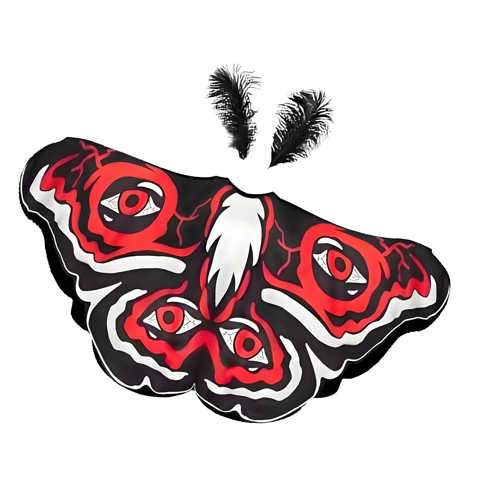 CAZSTYK Halloween Theme Shawl Ideal for Role Playing Fashion Polyester Moth Shawl Accessory for Theme Parties Butterfly Butterfly Wrap