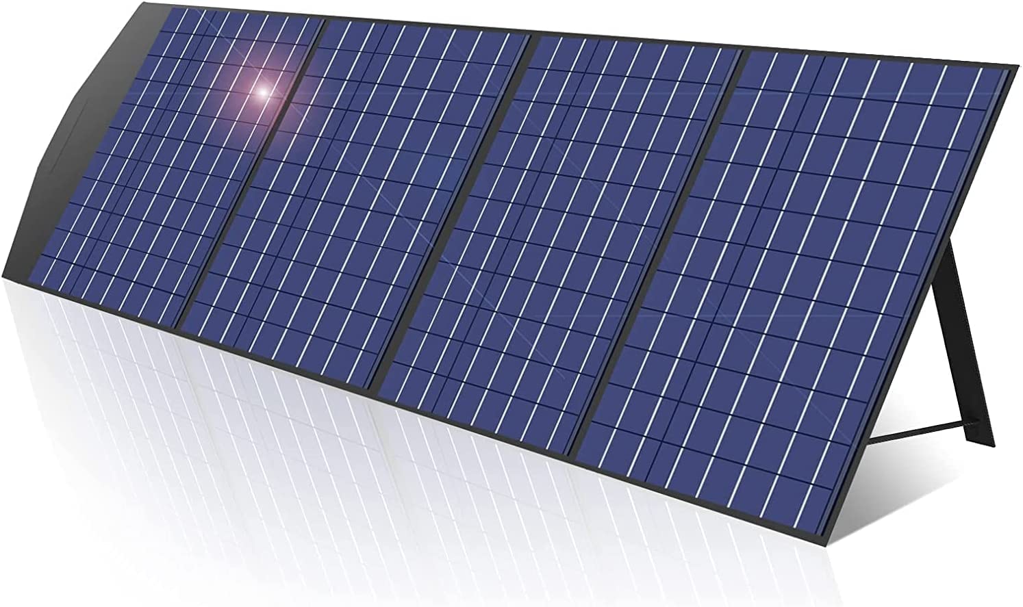 100W Portable Solar Panels With 2 USB(5V/2.0A)/DC Output,Blue Foldable Solar Charger Power bank,Out Door Energy Generator for Camping,Compatible with iPhone,iPad,Samsung,LG,Electronic Devices