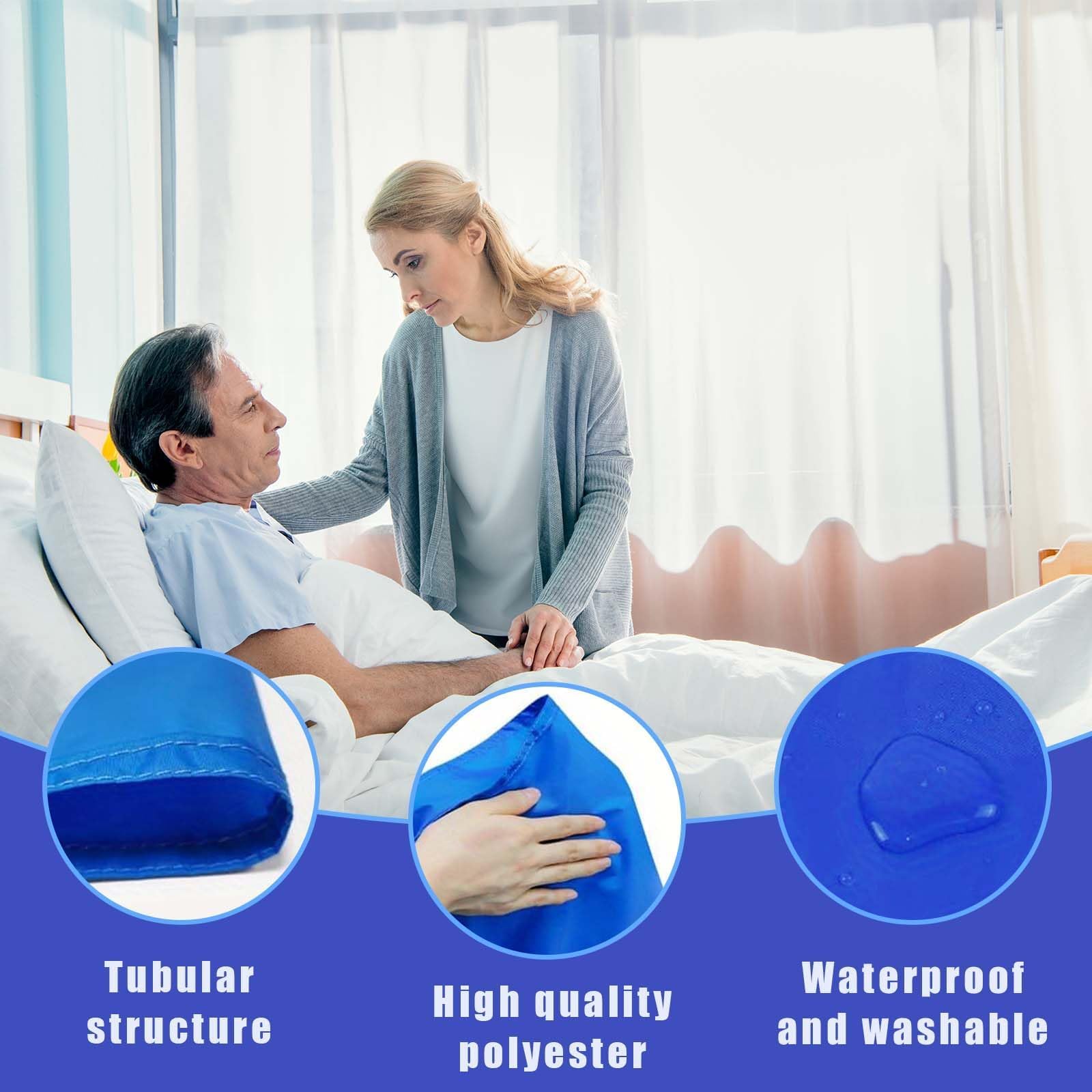 75x95cm Coperta di trasferimento riutilizzabile,Cuscinetto di Trasferimento Riutilizzabile,Telo da Letto Trasferimento,Telone tubolare scorrevole,Foglio scorrevole per pazienti