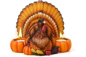ALLADINBOX Resin Turkey Thanksgiving Decoration