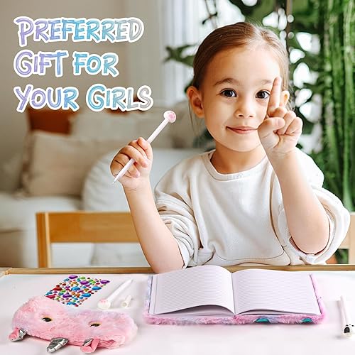 Miniatura 5 de Diario de gato con candado para niñas, regalos de Halloween, diario secreto para niñas de 8 a 12 años, diario para niñas de 8 a 12 años, juego de