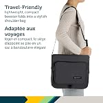 Safety 1st Feed 'N Fold Travel Feeding Booster - Lightweight, Compact & Portable With Carry Strap, Ample Storage & Secure Harness for Baby and Toddler Mealtimes - Mineral Graphite