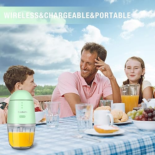 Miniatura 7 de Kocbelle Procesador de alimentos procesador de alimentos pequeño inalámbrico y mini picador portátil de alimentos para verduras ensalada de frutas