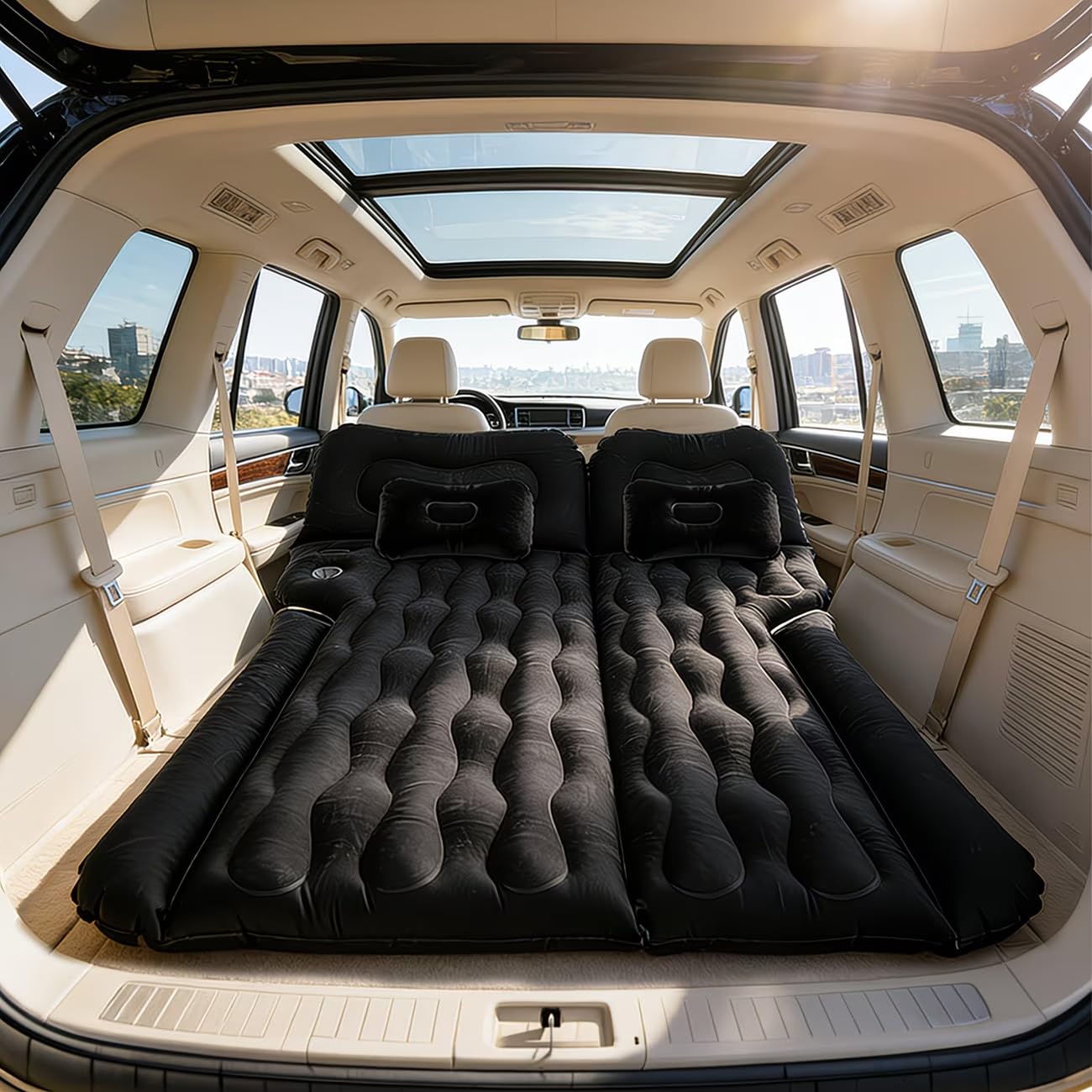 ONEMAJI Car Inflatable Mattress for BMW ix3 G08 2021-2022 2023, Auto Air Bed Vehicle Sleeping Pad Travel Camp Rest Cushion Back Seat Boot Mattresses Equipment