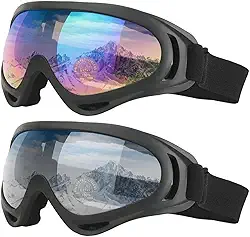 Óculos Jet Ski Snowboard Moto Paintball Uv Kit 2 Unidades