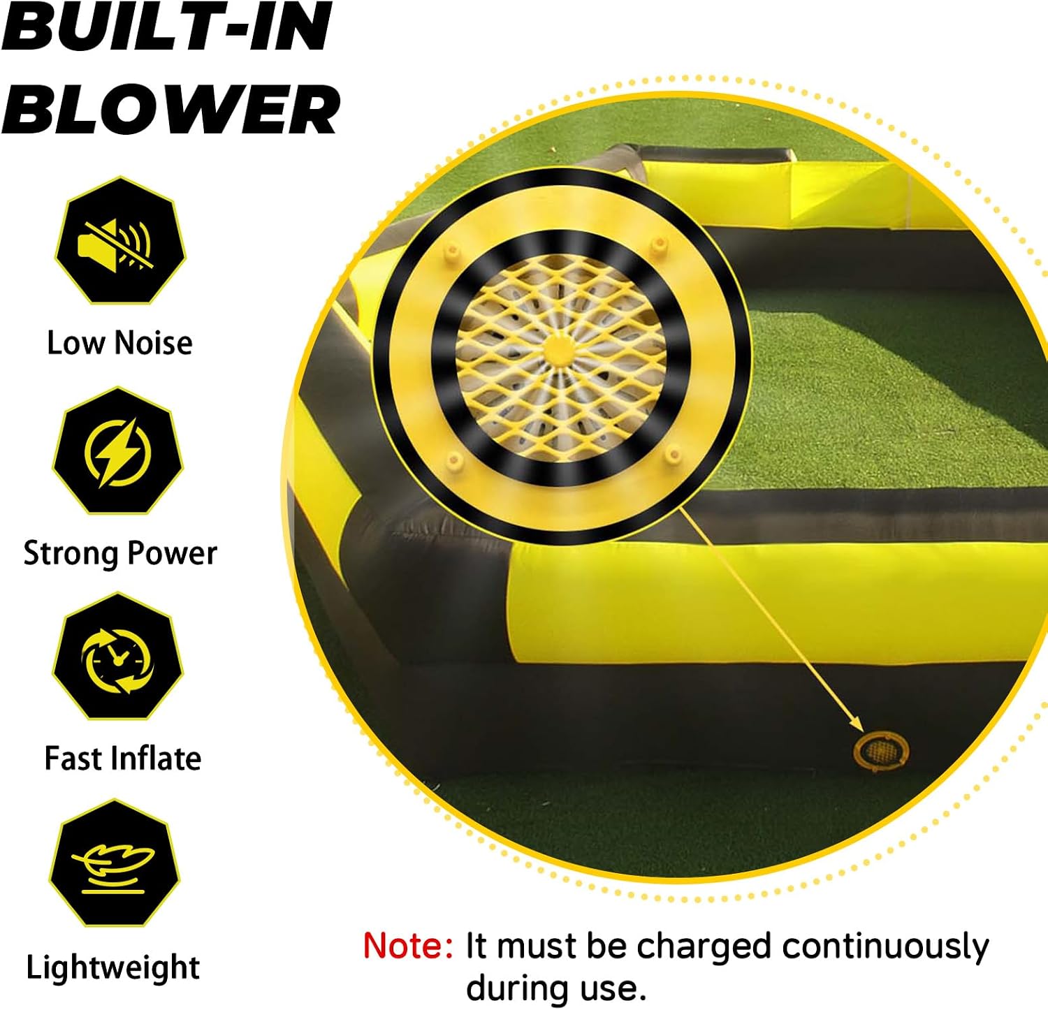 17FT Gaga Ball Pit Portable with Soccer Goals,Inflatable Gaga Ball Pit with Blower for Indoor Outdoor School Family Activities Giant Inflatable Sport Games