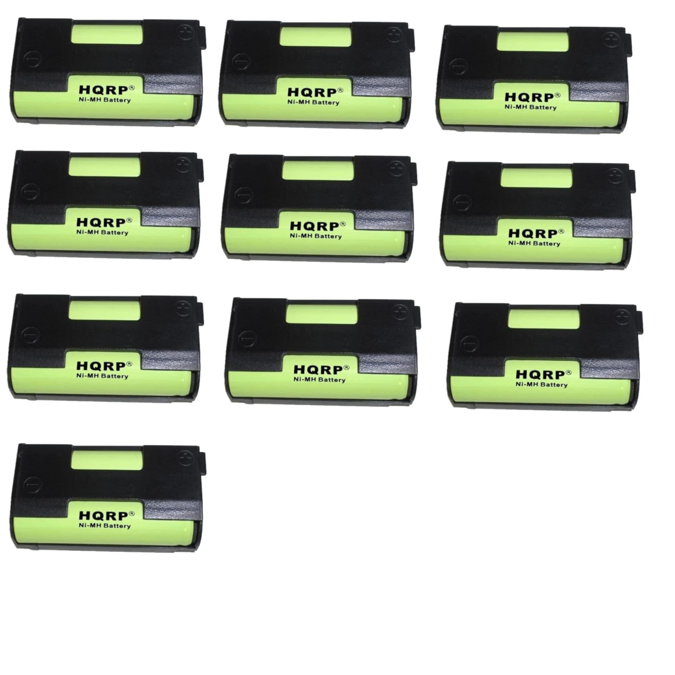 HQRP 10-Pack Battery for Sennheiser BA2015 / BA 2015 EK 100 G2, ew 100 G2, ew 100-ENG G3 Headphones Receiver Transmitter
