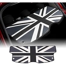for BMW Mini Cooper F60 Countryman Leather Car Boot Trunk Parcel Shelf Tray Cover Leather Mat Protection Car Interior Accessories Union Jack Gray