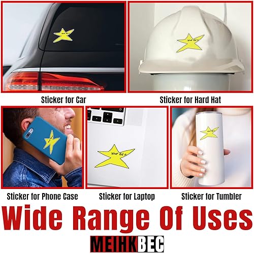 Miniatura 2 de Your Did It Star Meme Sticker Divertido Meme Star Hydroflask Pegatinas Motivación Positiva Die-Cut Impermeable Adhesivo de vinilo para botella de