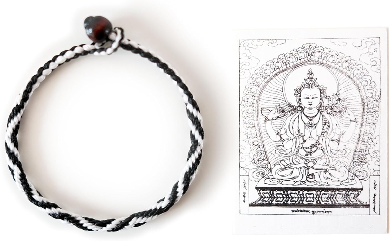 Authentic Tibetan 9 Buddha Eyes Bracelet, Temple Handmade String Bracelet and a Talisman, Protection Knot Bracelets for Women Men, Good Luck Buddhist Amulet, Gifts for Women Men