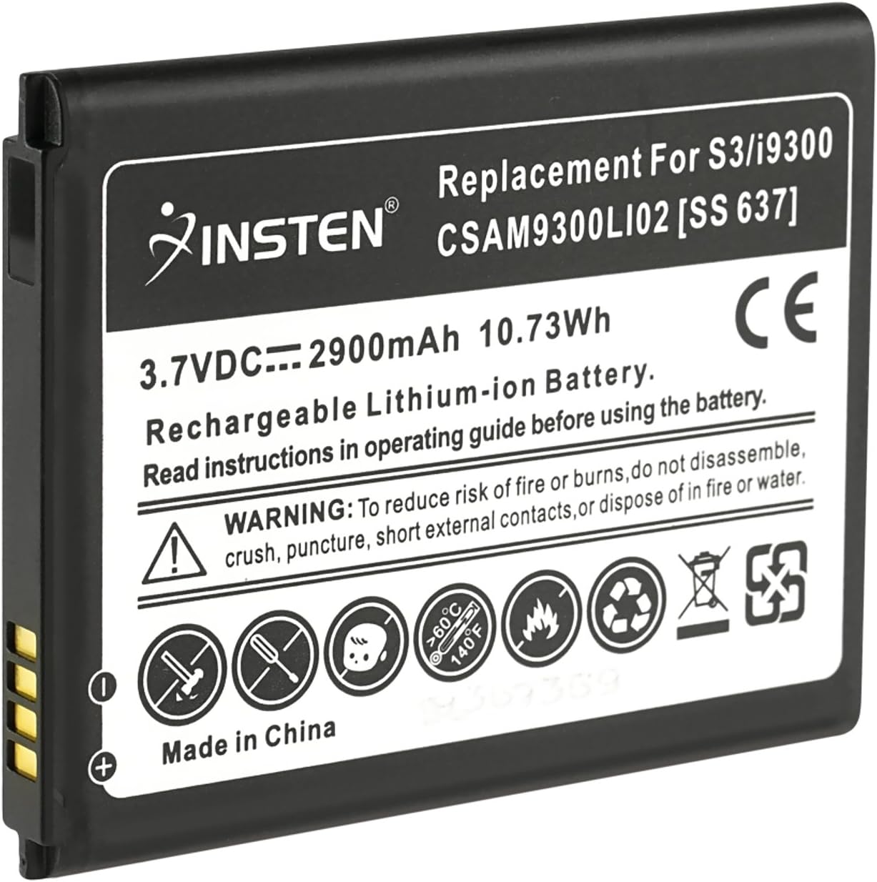 2x New 2300mAh Replacement Battery For SamsungGalaxy S3 S III i9300
