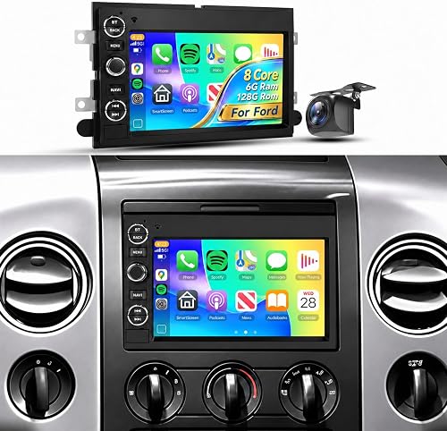 8Core 6+128G Car Radio for Ford F150 F-150,F250,F350,Escape,Fusion,Explorer