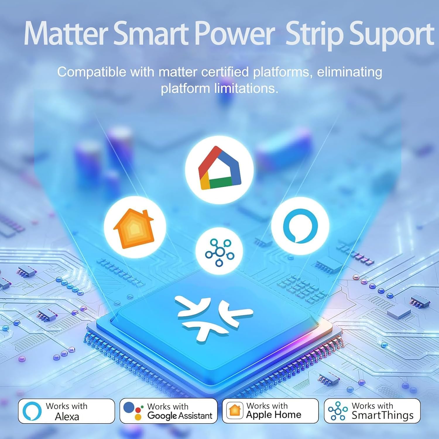 Matter Smart Power Strip compatibility with various platforms