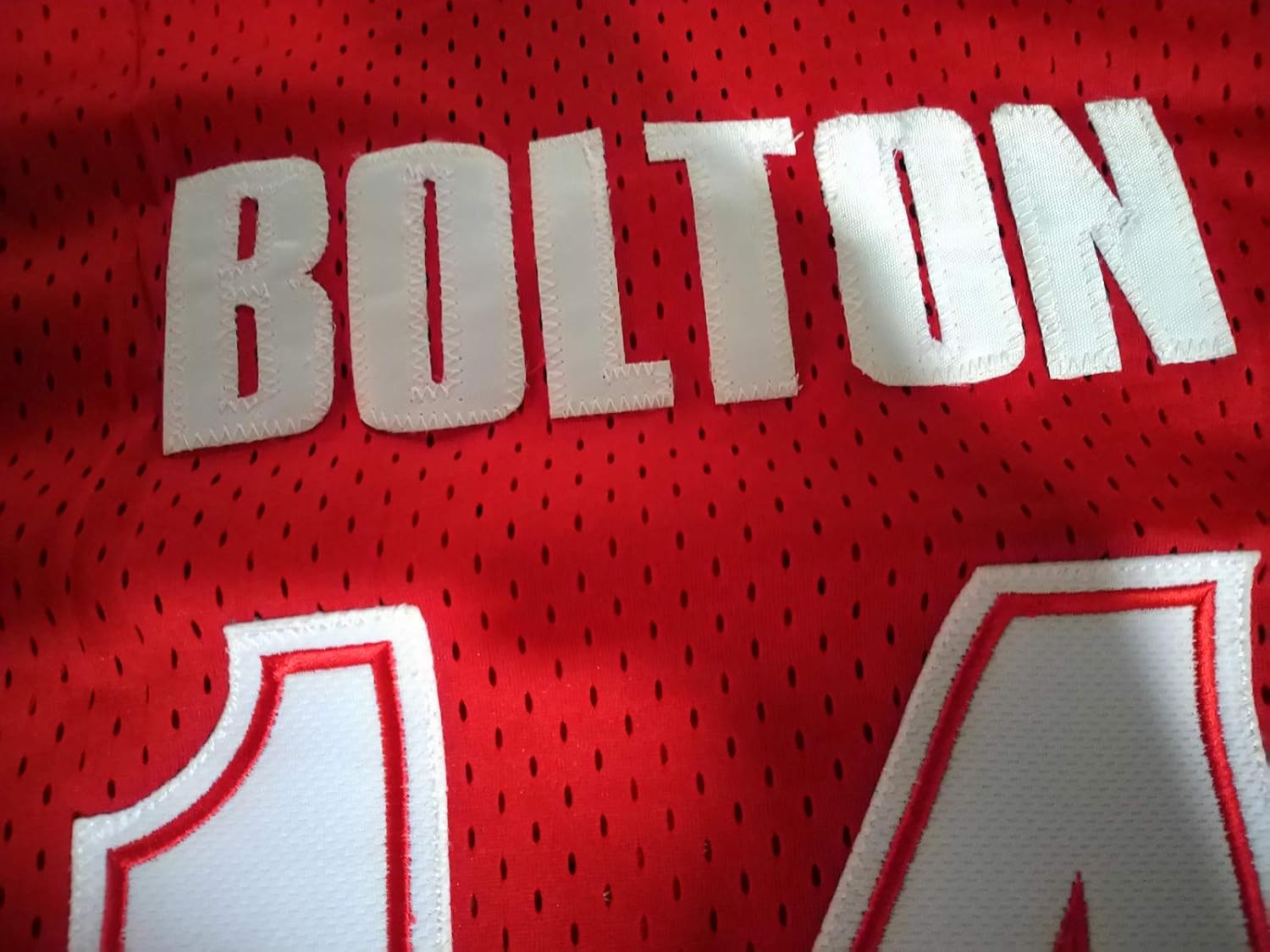 Boriz Zac E Troy Bolton 14 East High School Wildcats Red Patch Basketball Jersey (50)