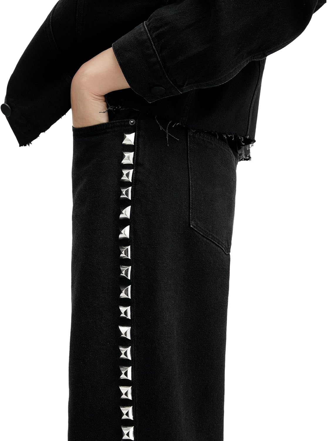 Allsaints Womens Blake Stud Jean - Image 5