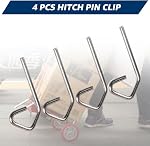 4 Pcs Grab Clip Hitch Pin Clip for Hand Truck, 3 1/4" Replacement Lock Pin, Dolly Parts for Convertible Composite Hand Truck