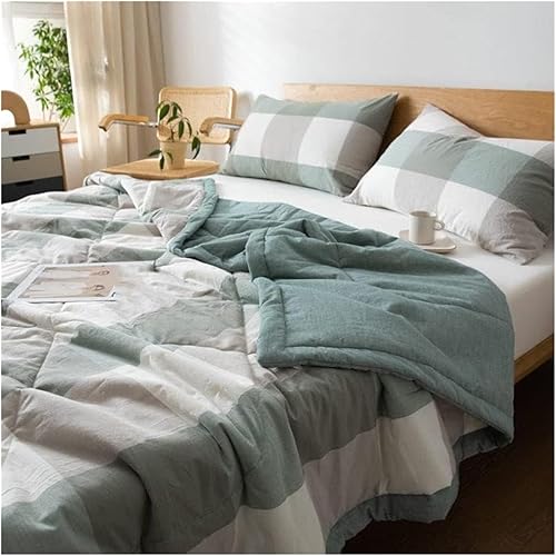 Miniatura 5 de Duvets Washed Cotton Summer Quilt air Conditioned Blanket Quilt Single Double Bed Sofa Quilt Quilts (Color  D, Size  100x150cm)