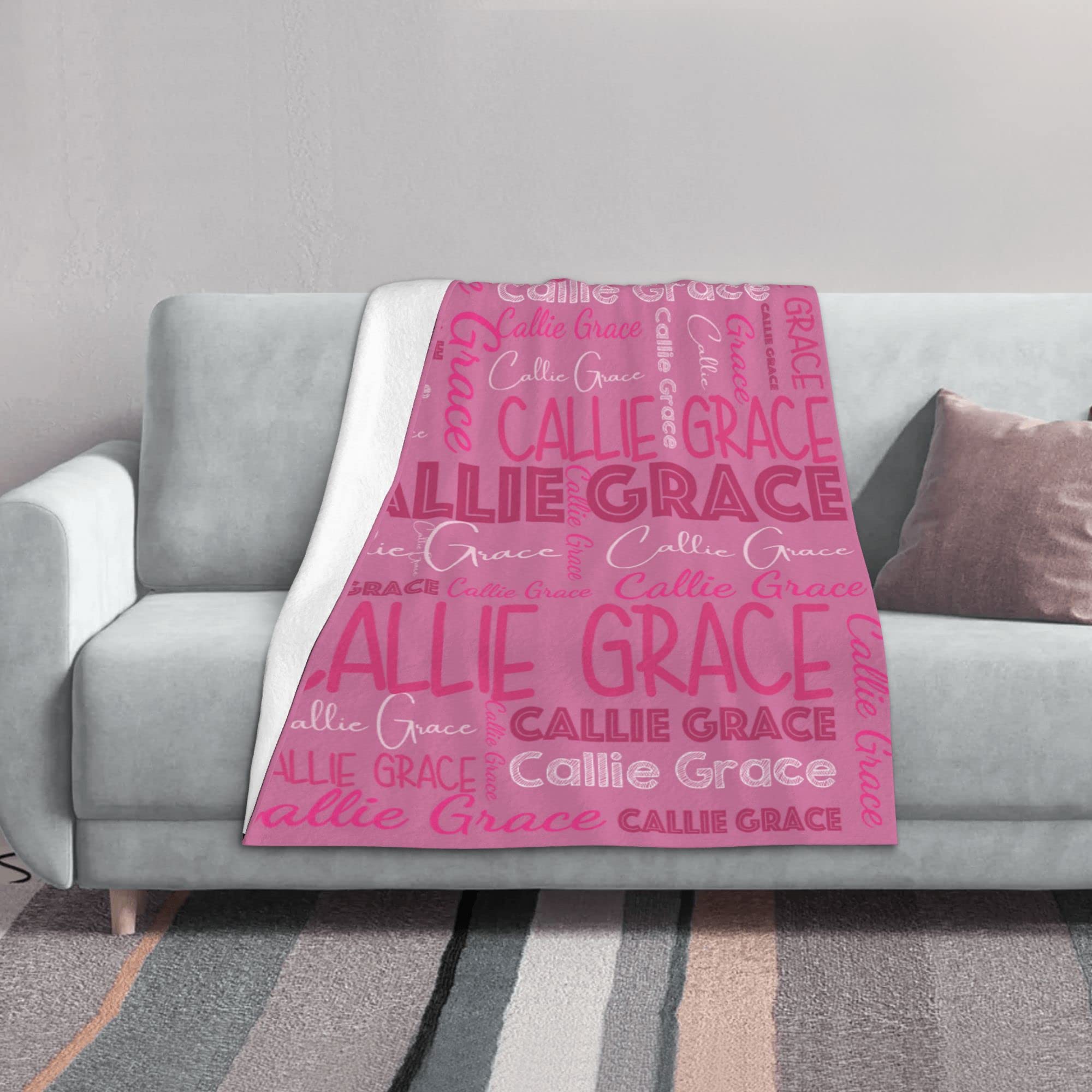 Dr.TOUGH Personalized Blanket – Custom Name Blanket For Kids & Adults, Flannel Throw Gift - View #6