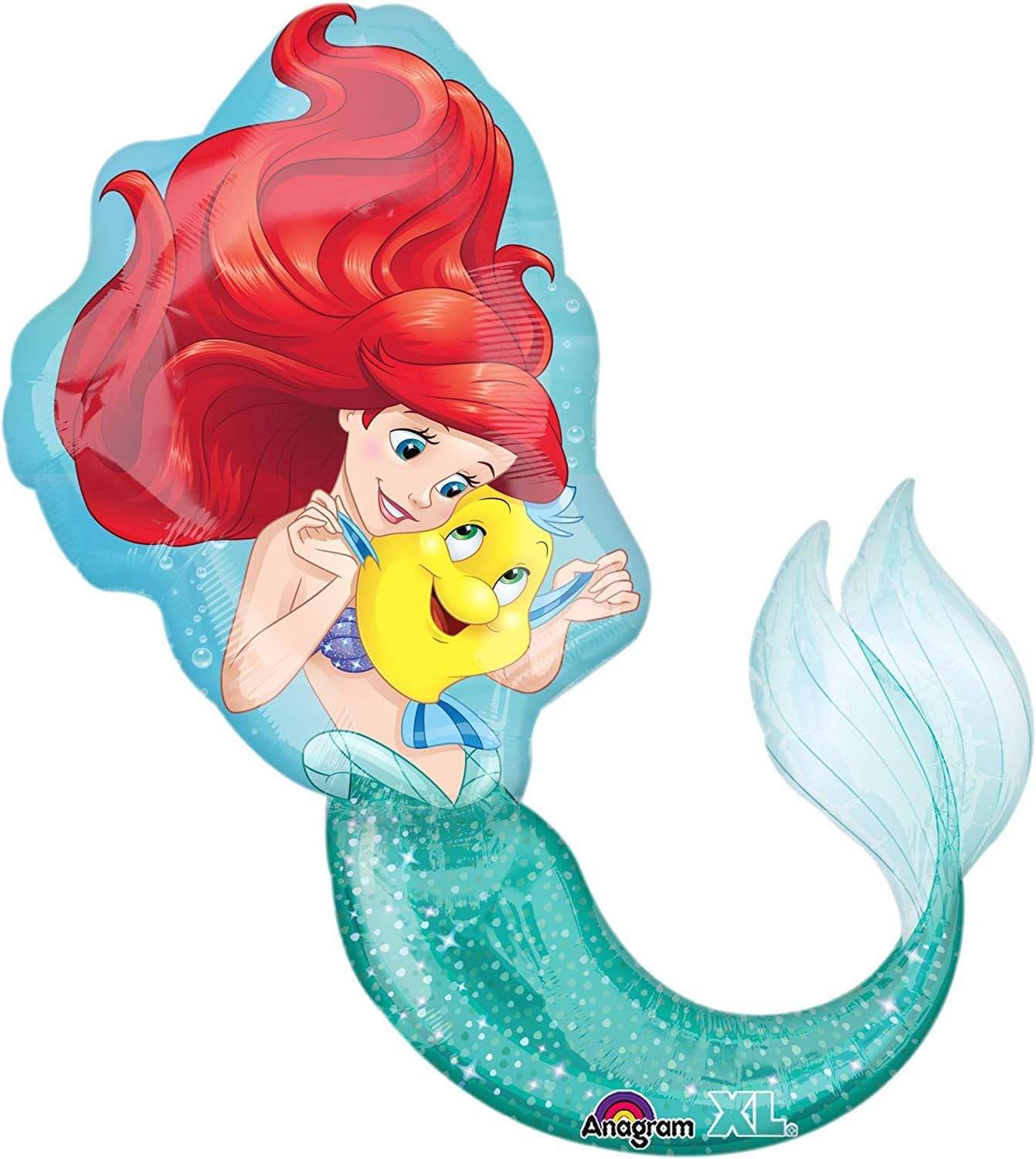 Mermaid Foil Balloon Happy Birthday Party Balloon