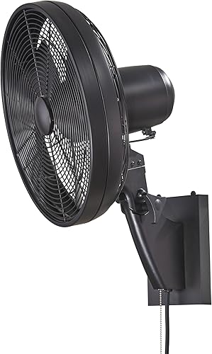 Miniatura 2 de Minka-Aire F307-MBK Anywhere Ventilador de techo de montaje en pared para interiores y exteriores de 15 pulgadas y 3 aspas en acabado negro mate