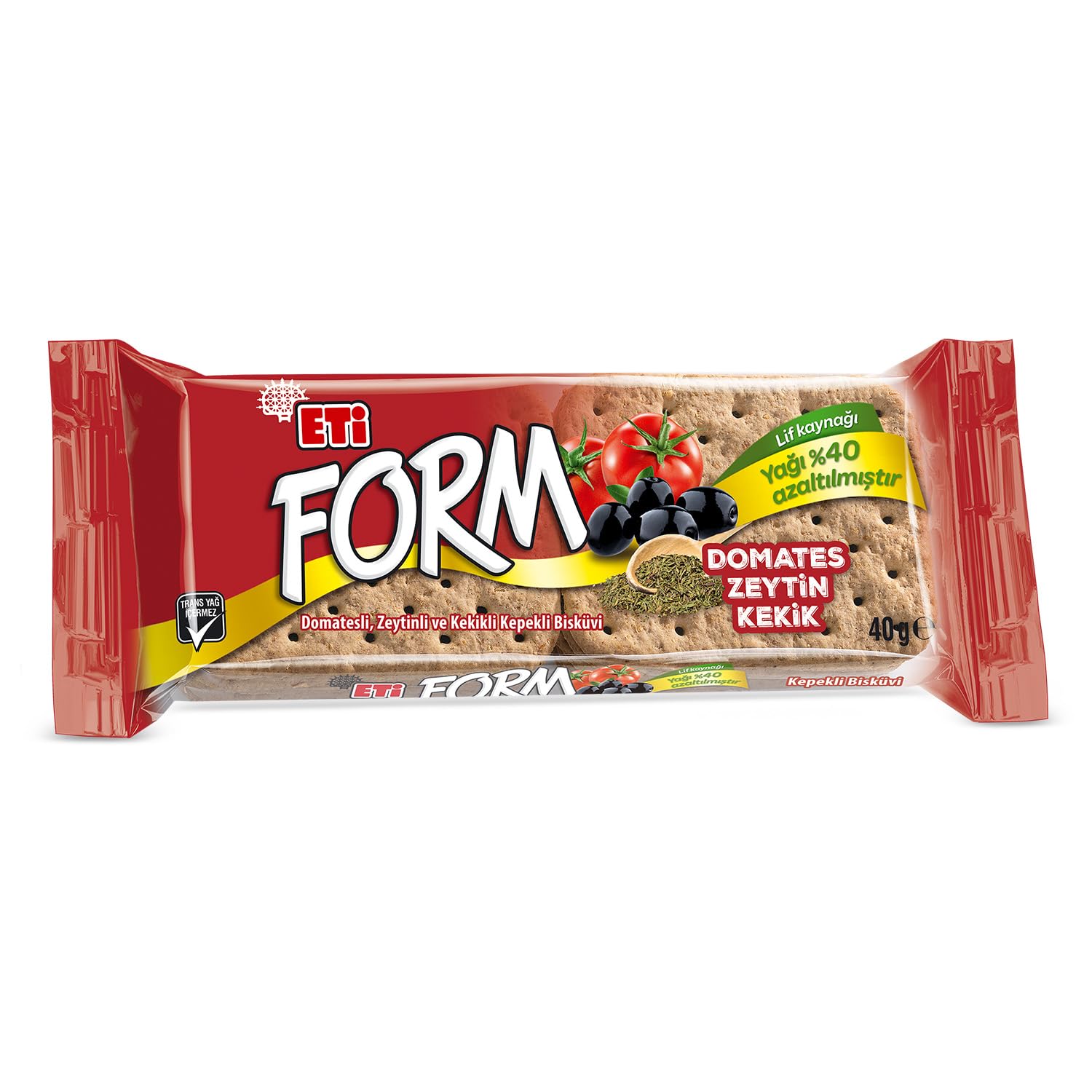 Eti Form Domatesli Zeytinli ve Kekikli Kepekli Bisküvi 40 g