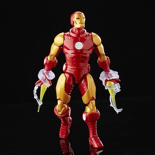 Miniatura 2 de Marvel Legends Series Iron Man Modelo 70 Comics Armadura Figura de acción de 6 pulgadas, juguete coleccionable, 4 accesorios