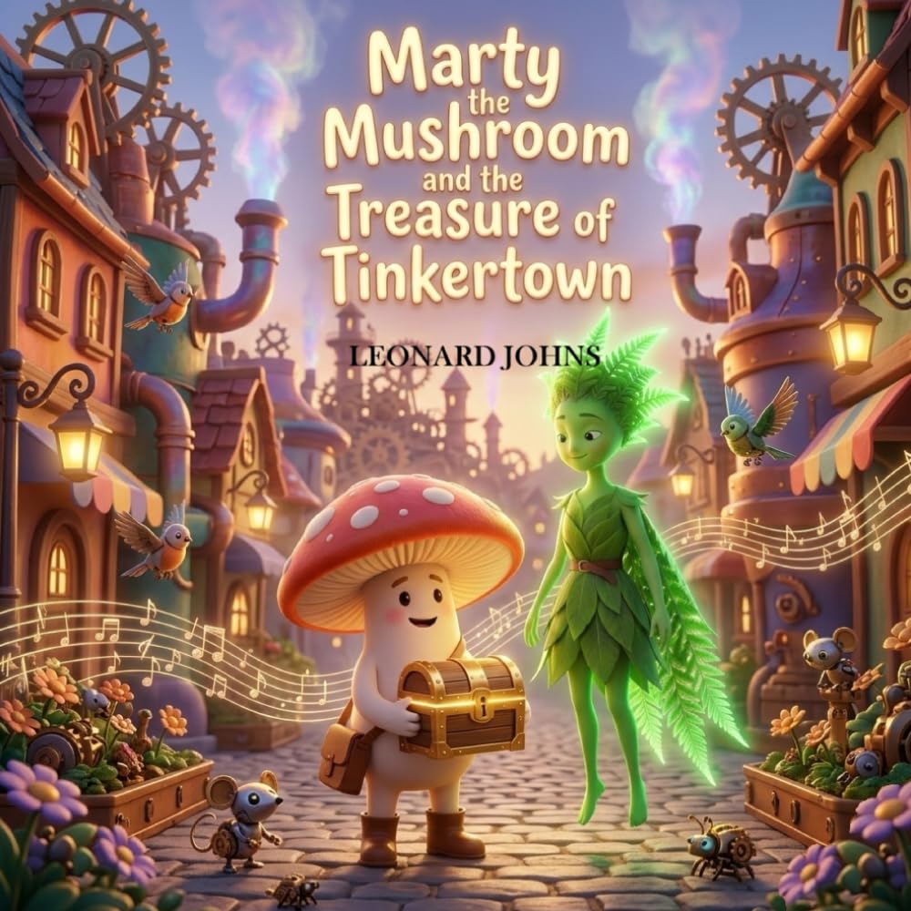 Marty the Mushroom and the Treasure of Tinkertown: A Whimsical Journey of Invention, Logic, and Creative Thinking (Marty the Mushroom Series of Books)