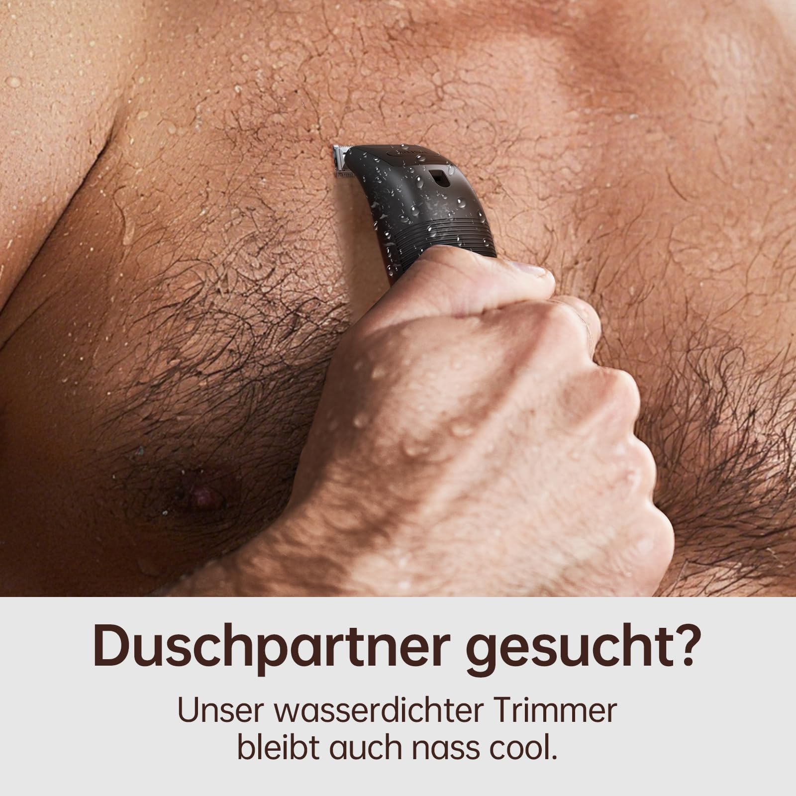 Intimrasierer Mann,Rasierer Herren Intimbereich Wasserdicht Körperrasierer Herren Typ-C Bodygroom Herren Nass Trocken Intim Rasierer Männer Beine Brust Achselhöhle Leiste Aufsteckkämme Schwarz