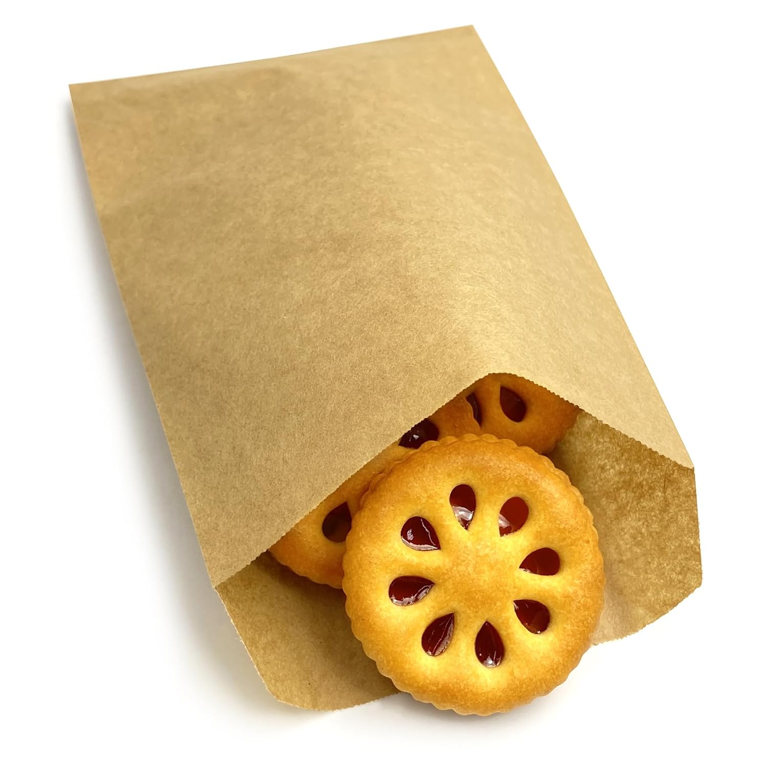 LazyMe Brown Wax Paper Bags Glassine Bags 4x6 Inch 100 Pcs