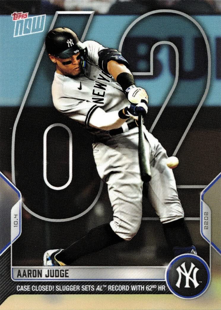 Amazon.com: 2022 Topps Now #1012 Aaron Judge Baseball Card Yankees