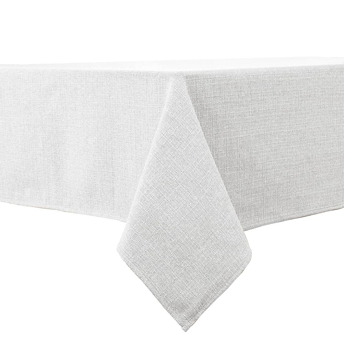 Tovaglia in grigio gufo 145 x 300 cm, idrorepellente, con effetto lino | Rettangolare, senza stiratura, lavabile, ristorante, cucina, tavolo, festa, esterno, Natale, Capodanno, caffè, giardino