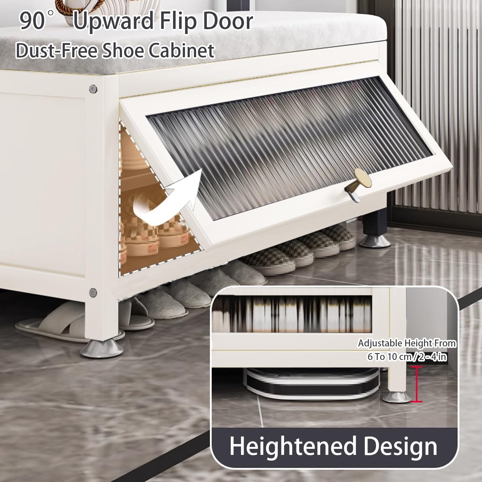 Perchero de Pie Blanco con Estante de Almacenamiento, 6 en 1 Perchero Entrada Recibidor con Banco de Almacenamiento, Mueble Recibidor para Dormitorio o Sala de Estar(Black,100cm/39in)