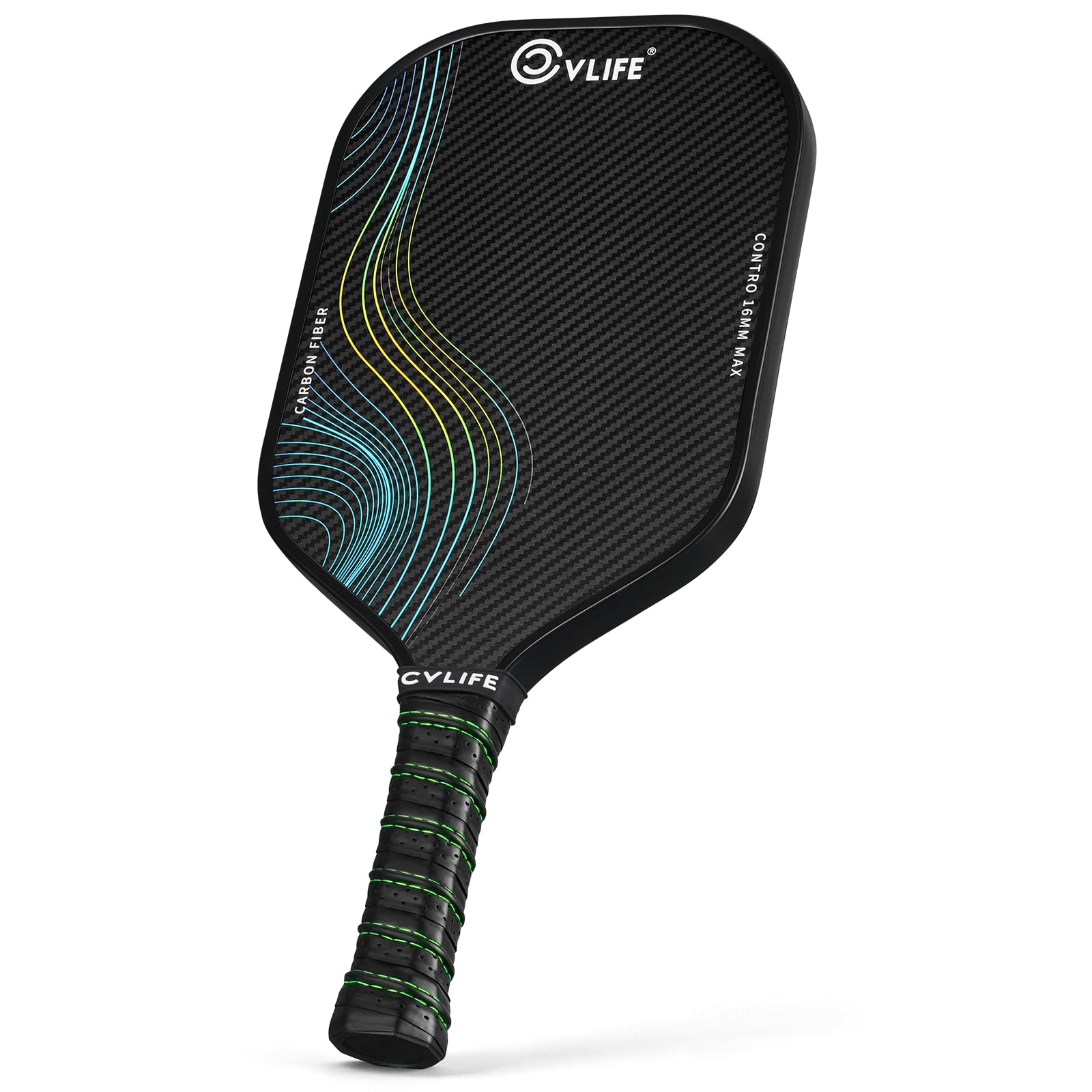 CVLIFE Pickleball Paddle Thermoformed Carbon Fiber Pickle Ball Paddle Black