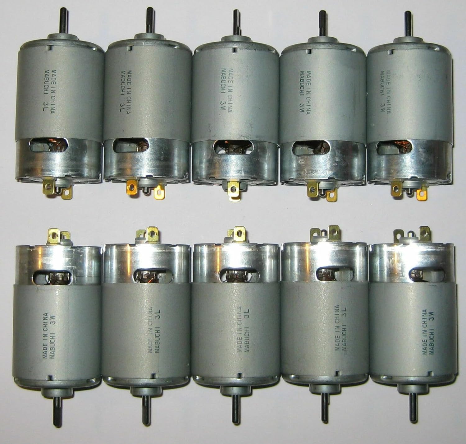 #US 10 X 555 12 VDC Deer Feeder Motor - Large 4500 RPM Hobby DC Motors