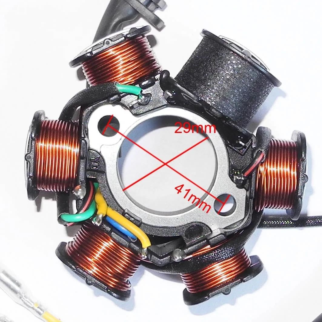 Dispositivi Accensione Moto 50 Cc 70 Cc 90 Cc 110 Cc 125 Cc Bobina A 6 Poli Volano Magnete Statore Rotore Ricambi Di Ricambio Per Motociclette Kit Accensione Motocicletta