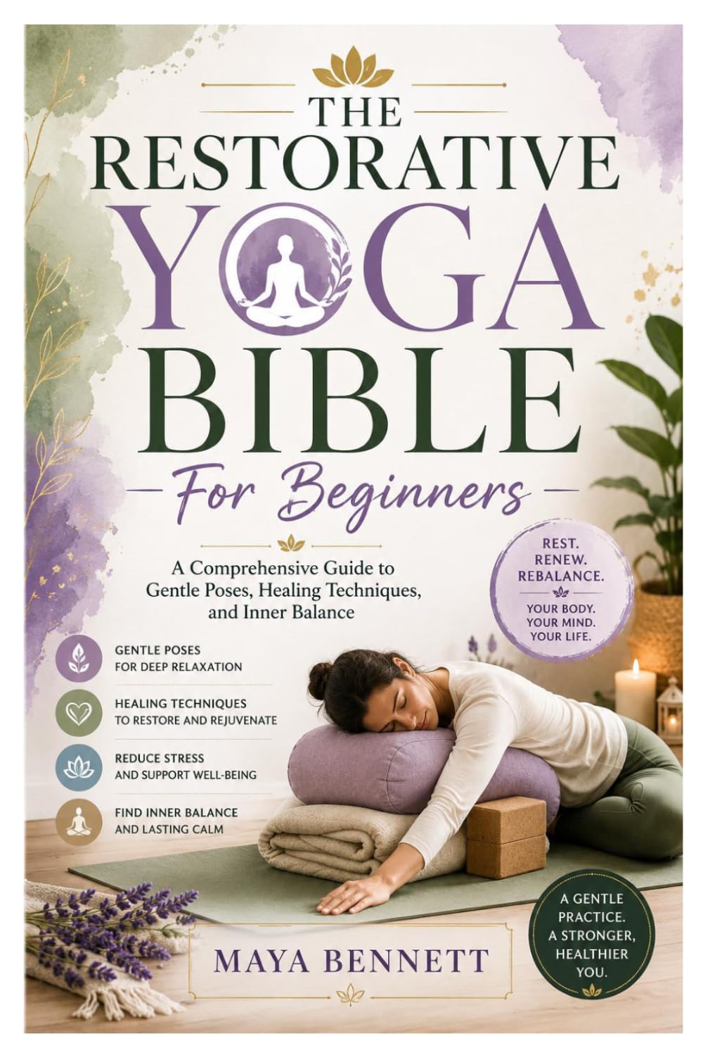 The Restorative Yoga Bible For Beginners: A Comprehensive Guide to Gentle Poses, Healing Techniques, and Inner Balance