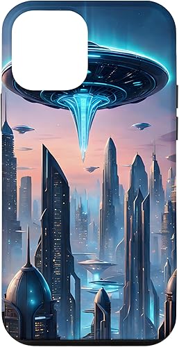 Vista 28 de iPhone 13 Pro Alien Abduction UFO Space Ship UAP Flying Saucer Case