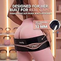 Vista 3 de Cinturón de empuje de cadera con diseño de doble correa – Constructor de glúteos para mancuernas pesadas, pesas rusas y discos de hasta 400 libras