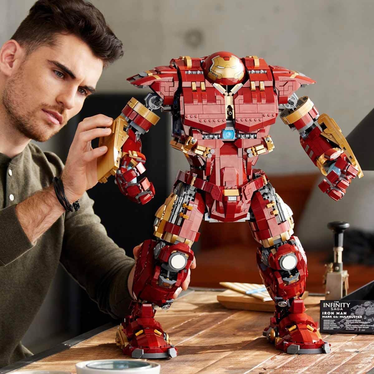 LEGO Super Heroes Marvel Hulkbuster 76210 Toy Blocks, Present, American Comics, Superhero, Boys, Adults