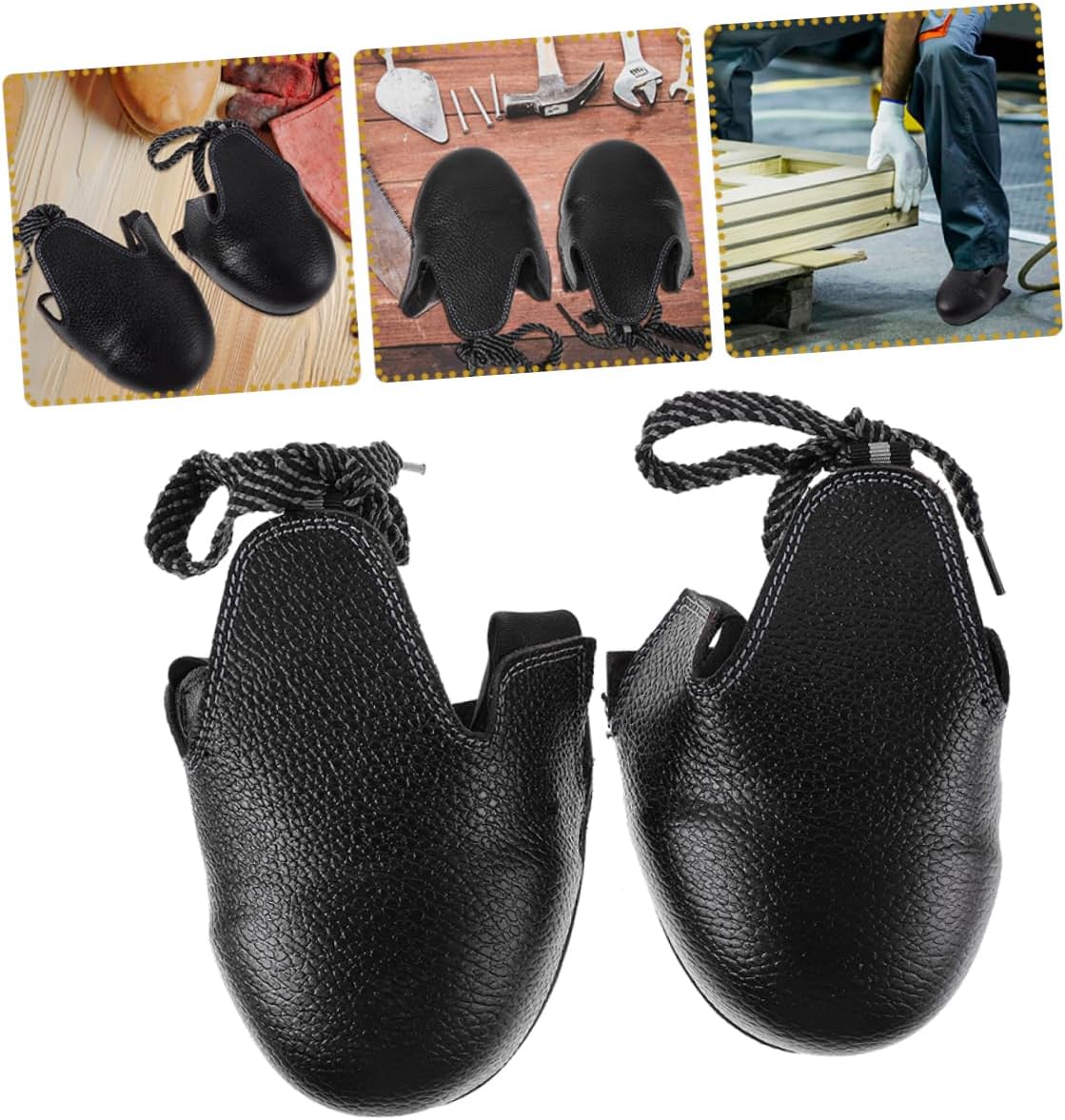 2 Pairs Safety Overshoes with Toe Protection Non Slip Design for Construction and Industrial Use Insulated Shoe Covers for Cold Weather and Reusable Safety Overshoe