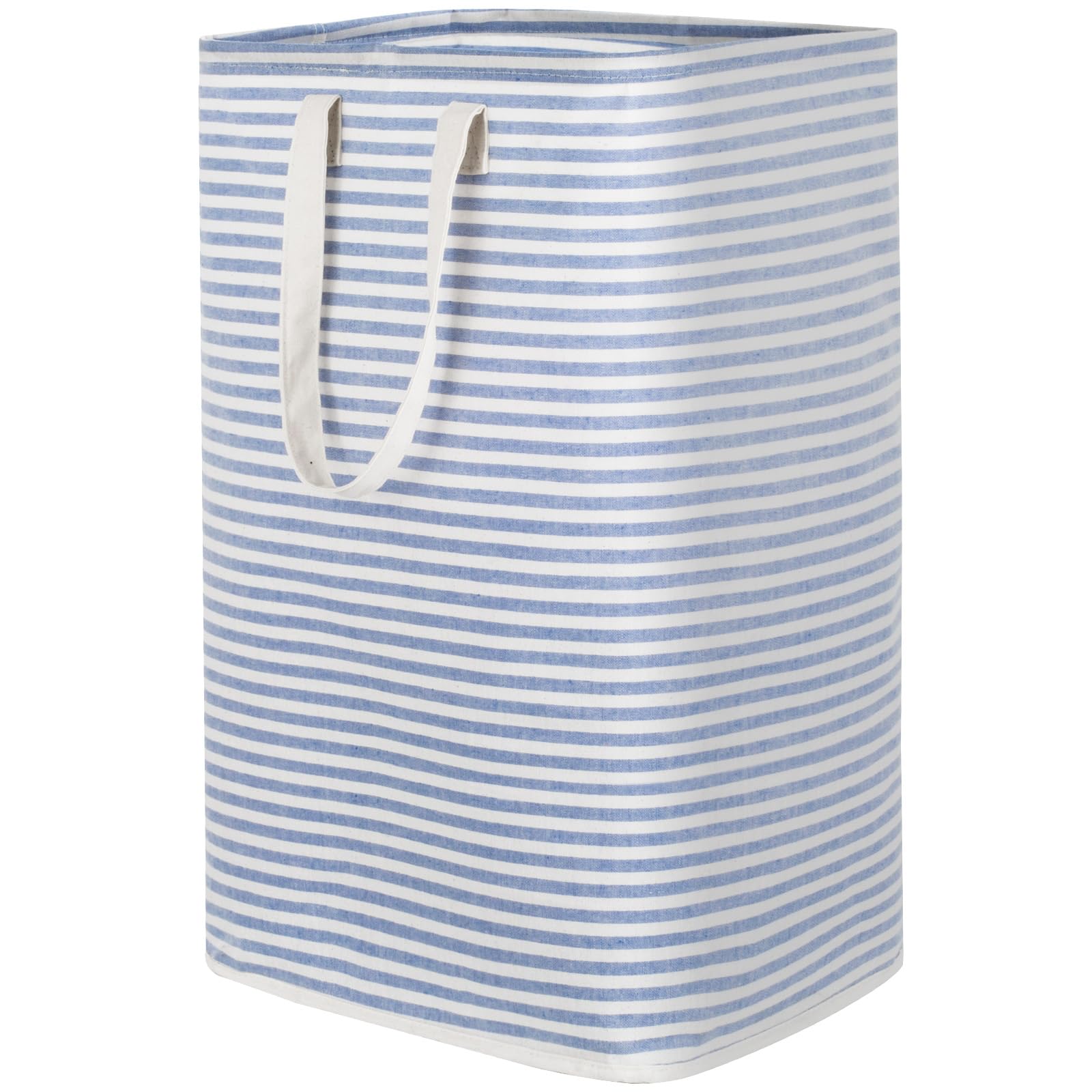 Lifewit 80L Wäschekorb, Großer Wäschekorb, Faltbare Wäschebox, Wäschesammler, Wasserdichter Wäschesortierer, Aufbewahrungsbox mit Griffen für Kleidung, Handtücher, Spielzeug, Blau