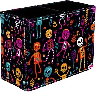 Pencil Holder for Desk, Funny Dancing Skeleton Pen Holder Storage Desktop Pen Organizer Desk Pencil Organizer Makeup Brush Holder for Office School College