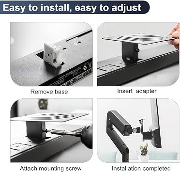 Wall Mount VESA Adapter Bracket Compatible with HP M Series Monitors M22f M24f M24fd M24fw M24fwa M27f M27fd M27fq M27fw M27fwa M32f 524sa 524sw 524sf 527sa 527sw 527sf and 532sf
