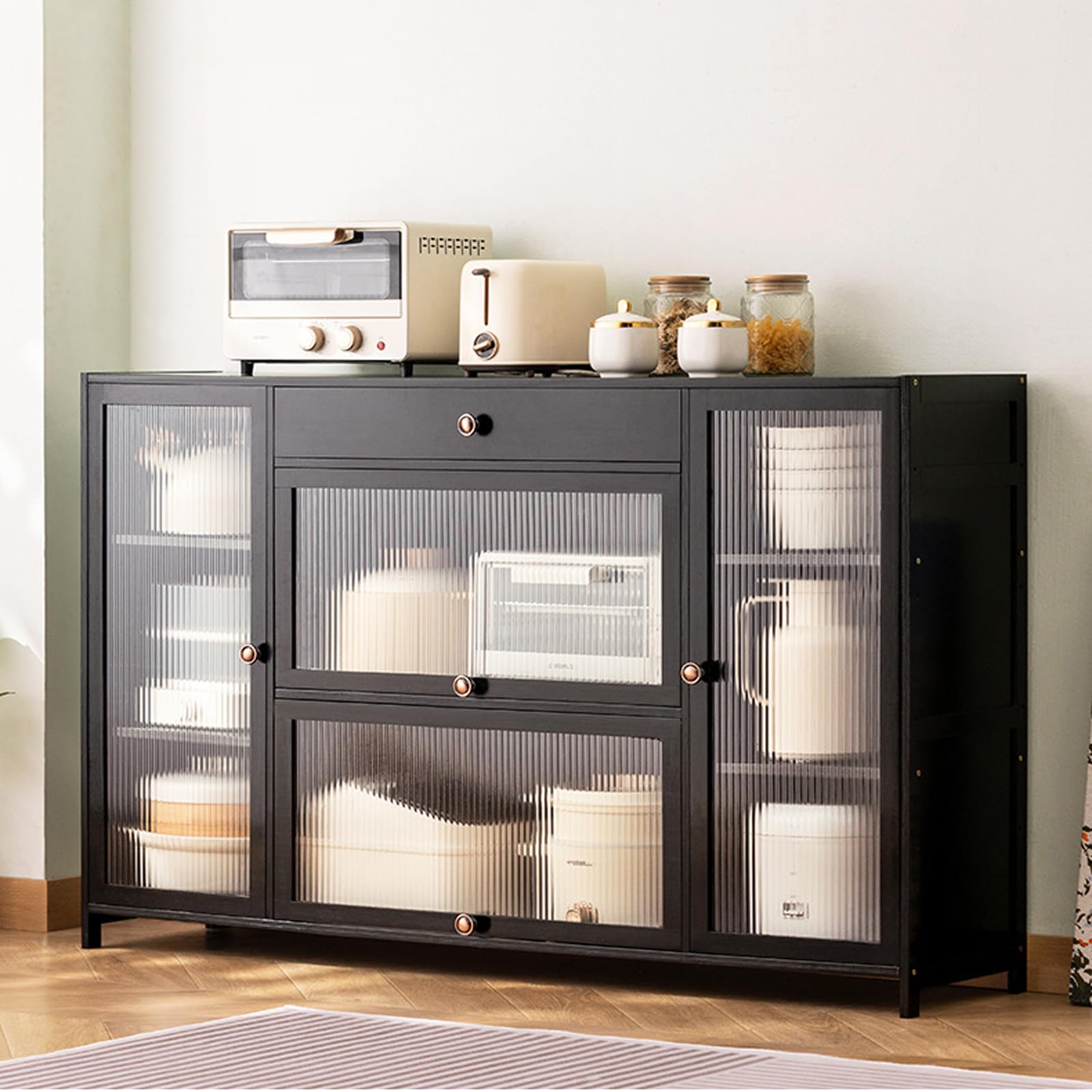 Credenza da cucina a parete, 70 cm, armadietto laterale a doppia anta per casa, salotti e cucine, elegante e funzionale