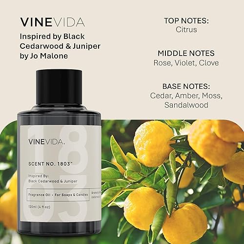 Miniatura 23 de VINEVIDA Aceite aromático n.º 4800 inspirado en un millón de hombres para fabricación de velas y jabón, fabricado en Estados Unidos